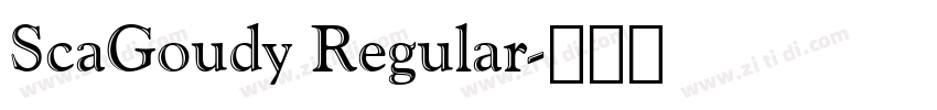 ScaGoudy Regular字体转换